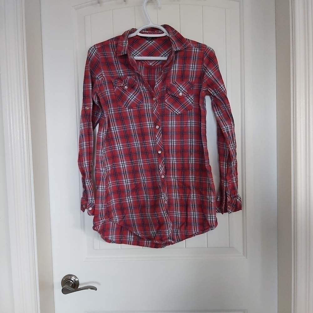 👚SEDUCTION  WOMENS PLAID SHIRT/B4B